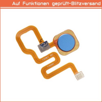 Für Xiaomi Redmi Note 6 Pro Home Button Fingerabdruck Sensor Flexkabel Blau Blue