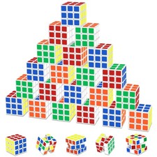 Mini Cube 28 Pack Magic Cube, Puzzle Party Favors for Kids Party Puzzle Game ...