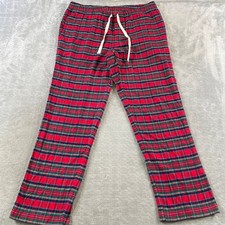 Vineyard Vines Lounge Pajama Pants Mens Large Red Plaid Flannel Cozy Holiday