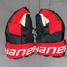 Carolina Hurricanes Aho Game Used Game Worn Gloves