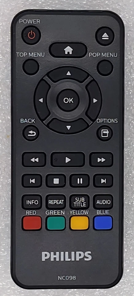 Original OEM replacement remote control for Philips Blu-ray players NC098UL - Image 2 of 4