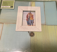 K & Company Scrapbook Album 12"X12" 20 Top Loading Pages Sea Glass Wood NIB  