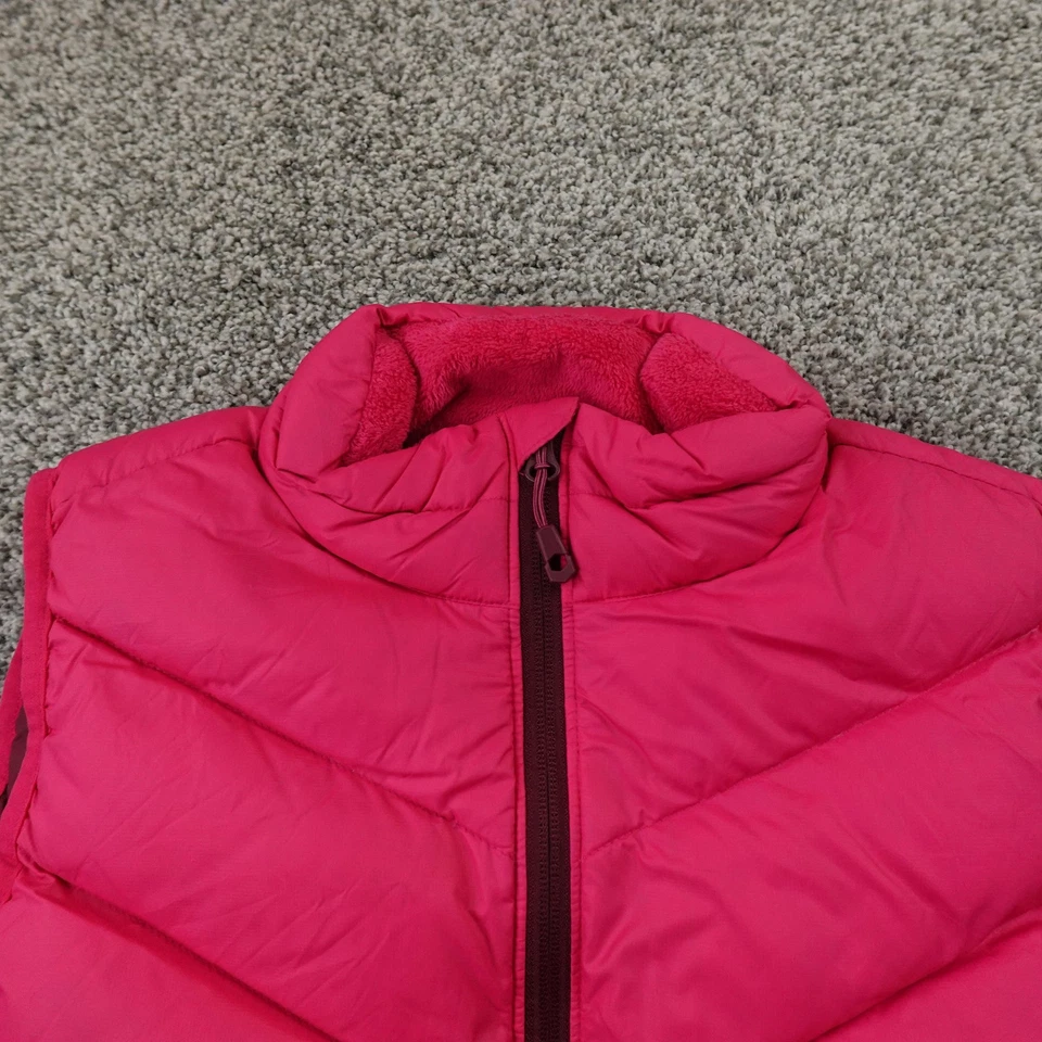 Chaleco Mountain Hardwear Para Mujer M Rosa Abajo Puffer Cremallera Completa Acolchado Aislado Caminata Foto 3 de 4