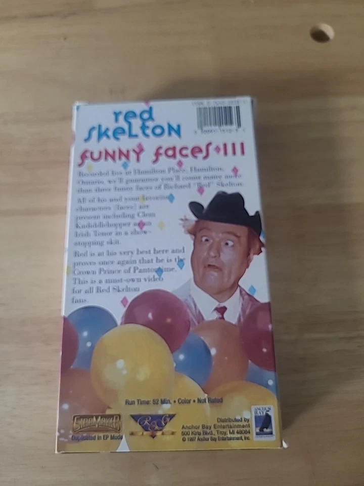 Vintage Red Skelton's Funny Faces 3 VHS - Image 2 of 4