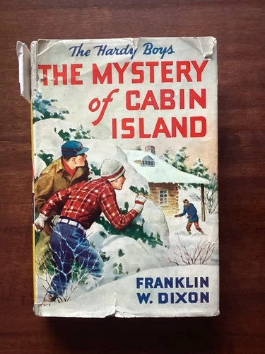 THE MYSTERY OF CABIN ISLAND - THE HARDY BOYS #8 - Franklin Dixon - 1956 HC w/DJ
