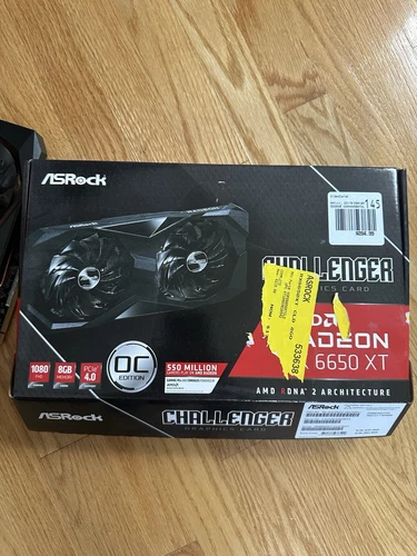 Asrock Rx 6650 Xt Challenger D Oc Amd Radeon Graphics Card 8Gb Gddr6 Gaming Ray