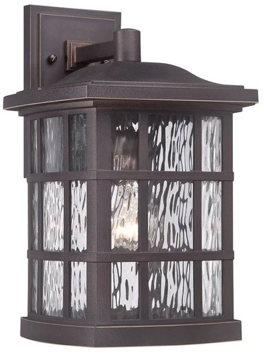 Quoizel Stonington 15 1/2" High Bronze Outdoor Wall Light - Picture 1 of 4