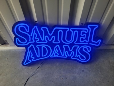 Samuel Adams LED Light Up Bar Sign, Enhance America Model LA334A, 23  x 13 