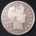 1898 Barber Half Dollar
