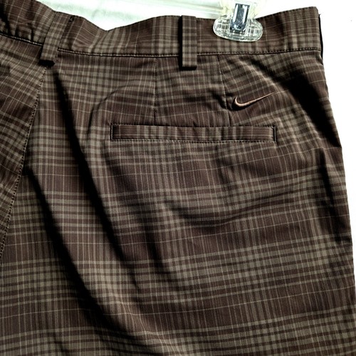 Nike Golfhose dunkelbraun kariert Activewear Athleisure Freizeit 36 x 30 - Bild 7 von 9