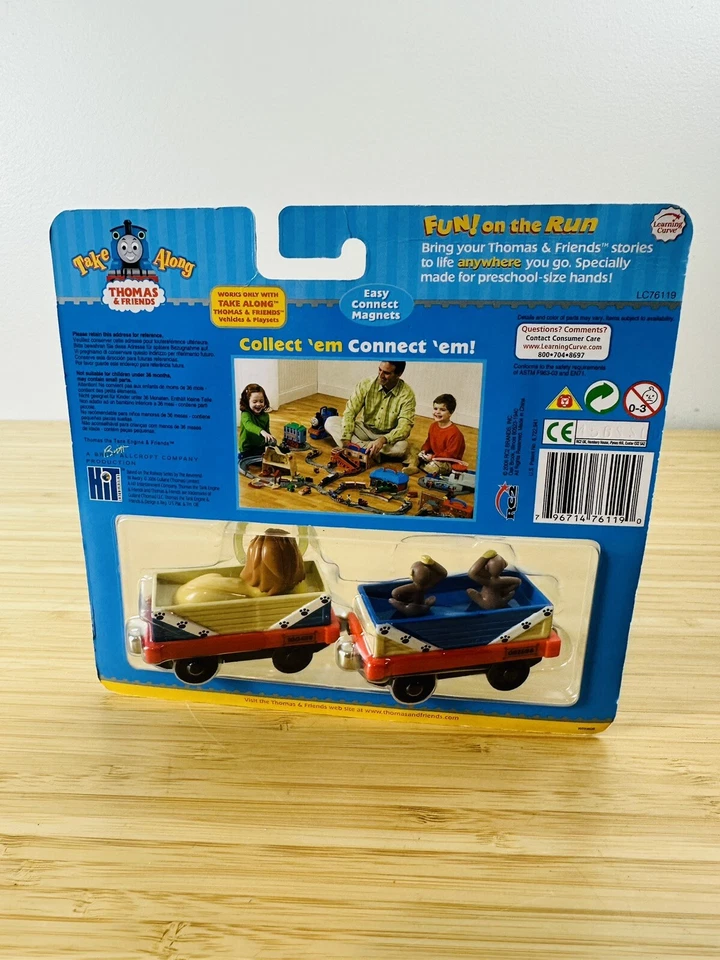 2006 Thomas & Friends Take Along Zoo Cars NOS - Image 2 of 2