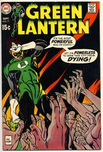 GREEN-LANTERN-71-F-Gil-Kane-C-A-cover-loose-at-B-S-DC-Comics-1969