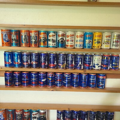 POINT/OLD CARS IOLA CAR SHOW (38) empty Bottom Opened BEER CANS years 1982-2016