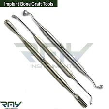 Dental Bone Grafting Tools Implant Palti Bone Graft Carrier Scoop Packer Plugger