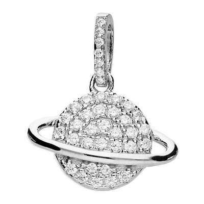 Pendant Micro Set Cubic Zirconia Satellite Sterling Silver