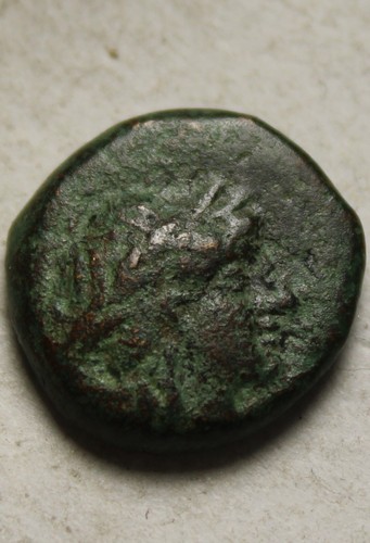 Rare genuine Ancient Greek coin Kolophon, Ionia 385-285 BC Chalkous Apollo Lyre - Picture 2 of 4