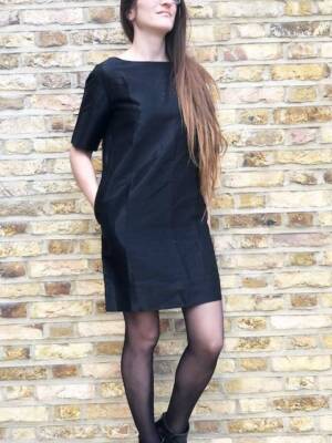 COS Mini Dress S 8 Cocktail Evening Business Formal Boho Short Sleeves  party top | eBay UK