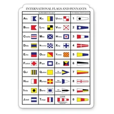 Nautical Alphabet Sailing Vinyl Sticker - for Water Bottle Phone Car Laptop