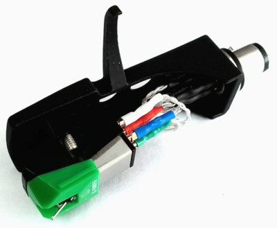 Für Omnitronic Decks, Litz Wired Headshell + Audio Technica ATVM95E Cartridge