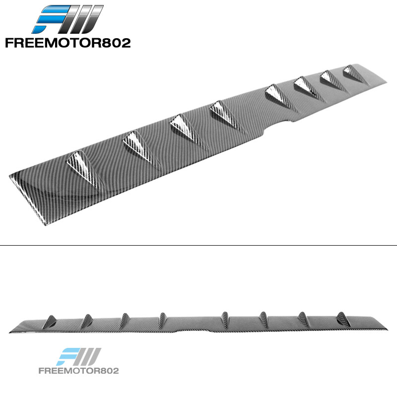 Fits 0823 Challenger Carbon Fiber Print Shark Fin Roof Spoiler Vortex Wing eBay
