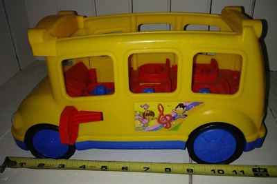 little people pink school bus