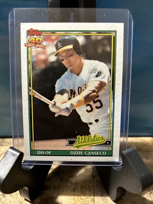 Topps 1991 ERROR 40 Years of Baseball OZZIE CANSECO #162 Rare NM