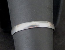 Ring Silver Band Simple Plain Sterling 925 Size 8.5 Ring Stackable Band