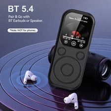 Bluetooth 5.4 HiFi MP3 Player MP4 Media FM Radio Audio Recorder Music Portable