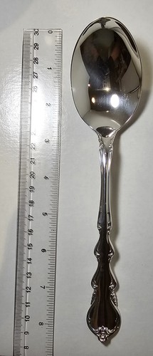 ANGELIQUE-INTERNATIONAL STERLING SILVER TABLESPOON SERVING SPOON BUFF & POLISHED - Picture 10 of 12