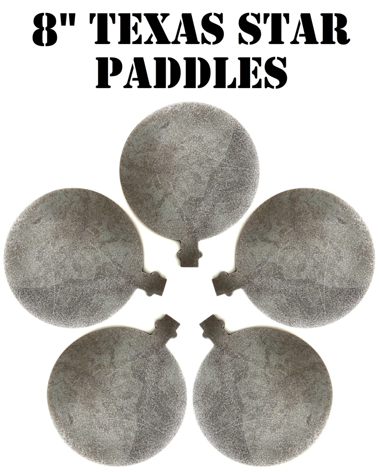 AR500 8in Paddles for Magnum Target Texas Star Reactive Steel Shooting ...