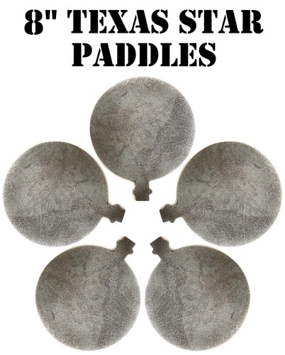 AR500 8in Paddles for Magnum Target Texas Star Reactive Steel Shooting ...