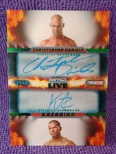 TNA Impact Live 2013 DANIELS & KAZARIAN Dual Auto Card GREEN L2-5 47/50 Tristar