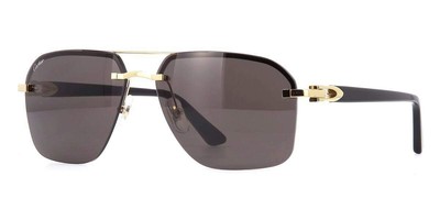 Cartier Men Sunglasses CT0276S-001 Gold Black Frame C Decor Grey Lenses | eBay Cartier Men Sunglasses CT0276S-001 Gold Black Frame C Decor Grey Lenses | eBay