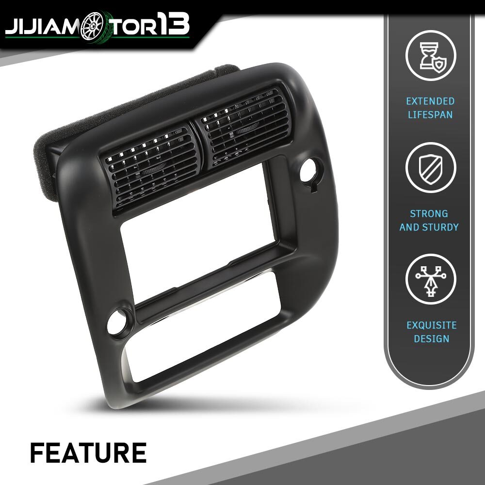 Center Dashboard Radio Panel Vent Trim Black Fit For 97-01 Explorer 97-06 Ranger