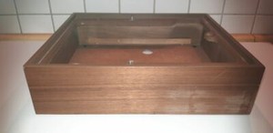 Zarge / Leergehäuse (ohne Deckel/Haube) aus PE 720 -  Plattenspieler Ersatzteil