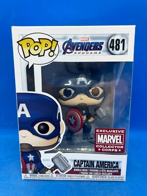 Funko Pop! Vinyl Marvel 481 Captain America Mjolnir Collector