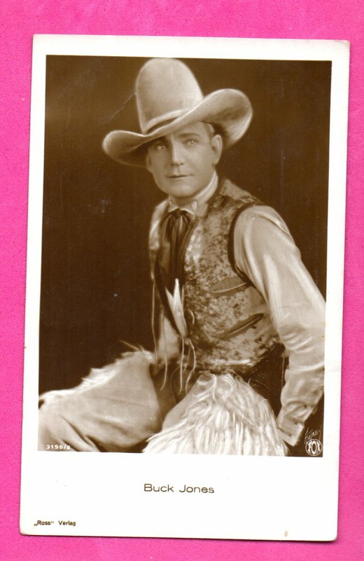 BUCK JONES COWBOY # 3196/2 VINTAGE PHOTO PC. PUBLISHER GERMANY 336