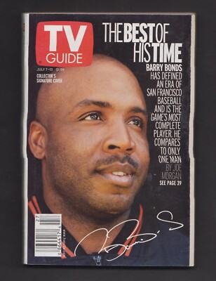 2001 TV GUIDE San Francisco SF Giants Barry Bonds 7/7/01 | eBay