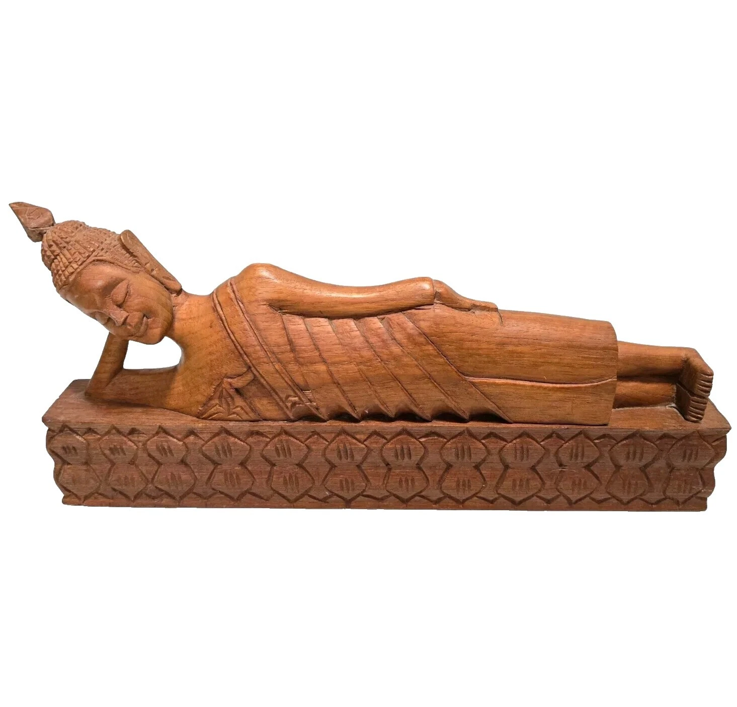 手工褐色传统装饰雕塑摆件