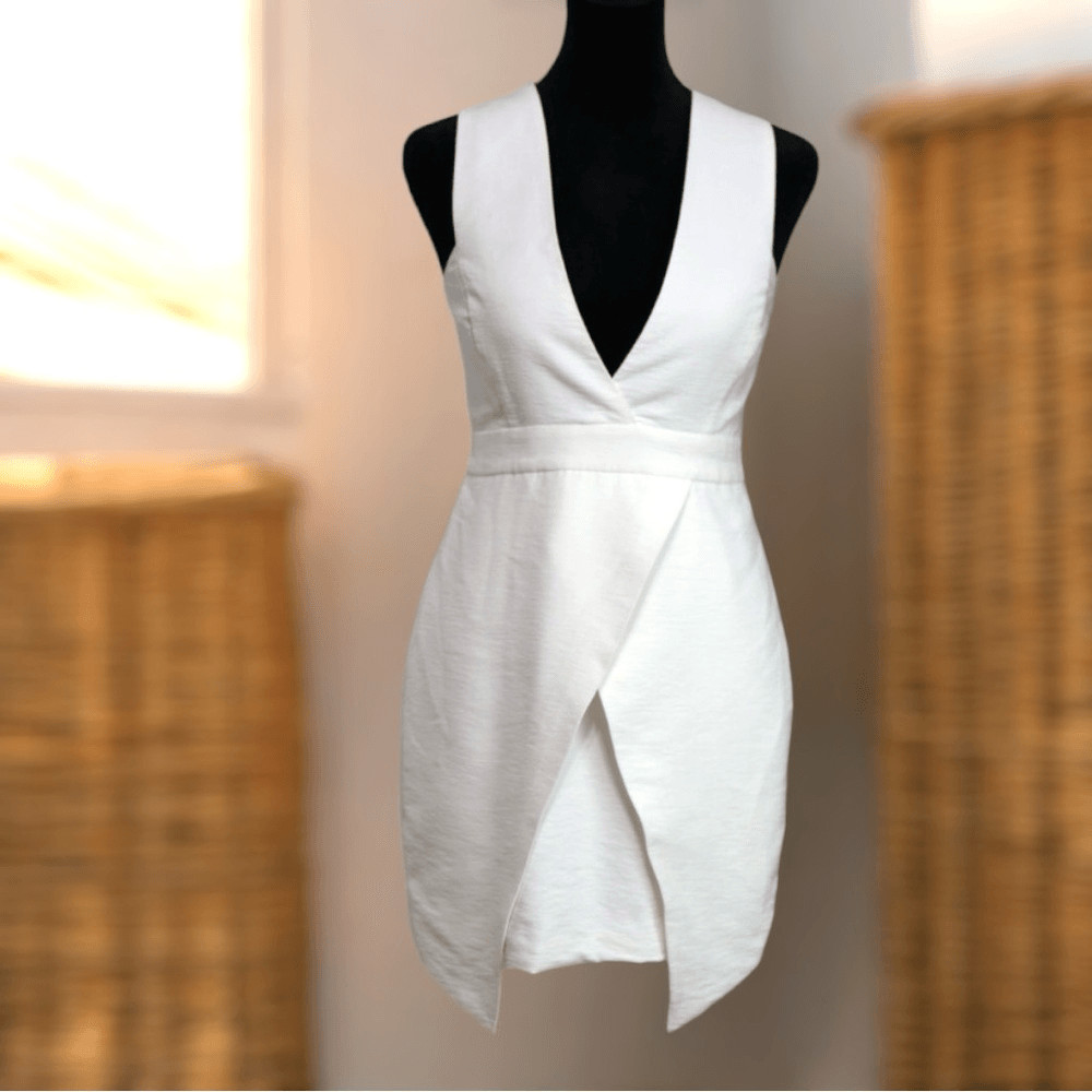 Finders Keepers Halter White Basic Instinct Dress… - image 14