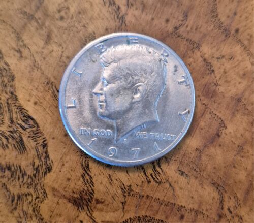 A 1971 Kennedy Half Dollar Coin With A Rare Upside Down Eagle On The Other Side!