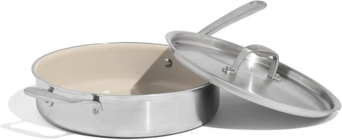 Made In Cookware - 3.5 QT CeramiClad Non Stick Saute Pan,5-Ply Stainless Clad