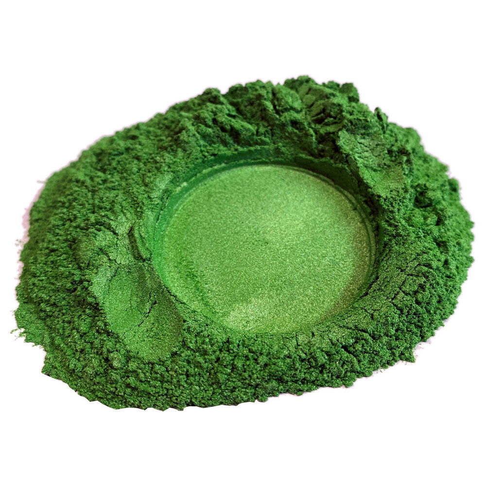 Polycraft Pearlescent Mica Pigment Powder - Apple Green - 50g