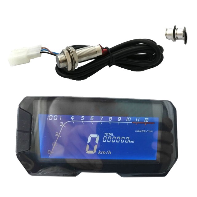 Motorcycle Lcd Display Digital Tachometer Speedometer