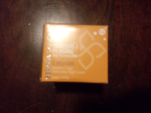 SERIOUS SKINCARE SERIOUS C3 PLASMA C RESTORE NIGHT CREAM 1.7oz NEW