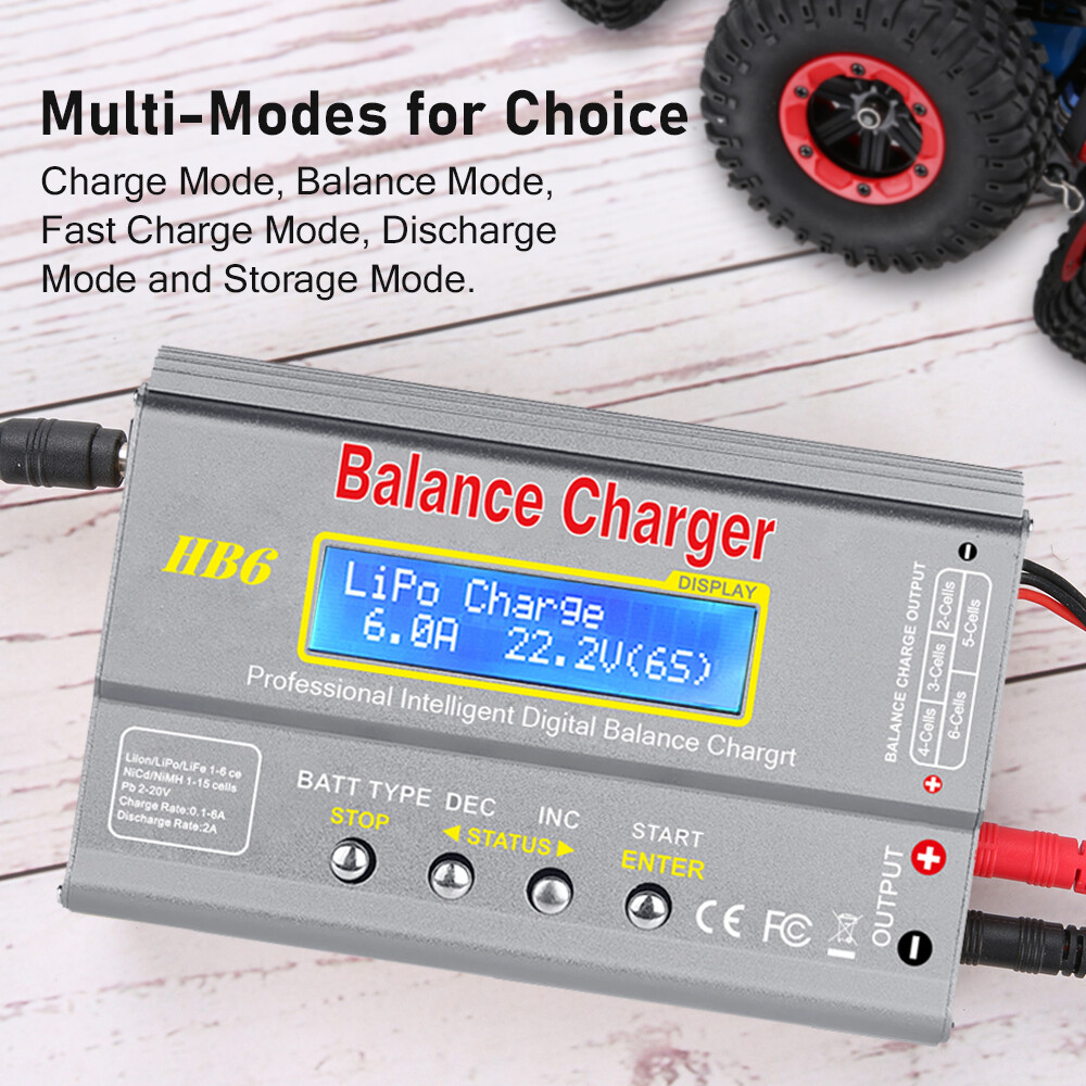 Lipo Charger H B6 RC Charger LiPo Battery Balance RC Car Charger Discharger 80W