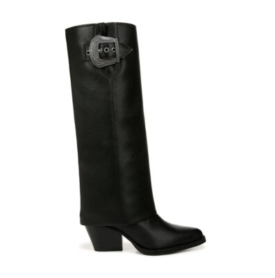 Zodiac Womens Rowena Zip Tall Black Western Boots Size 10