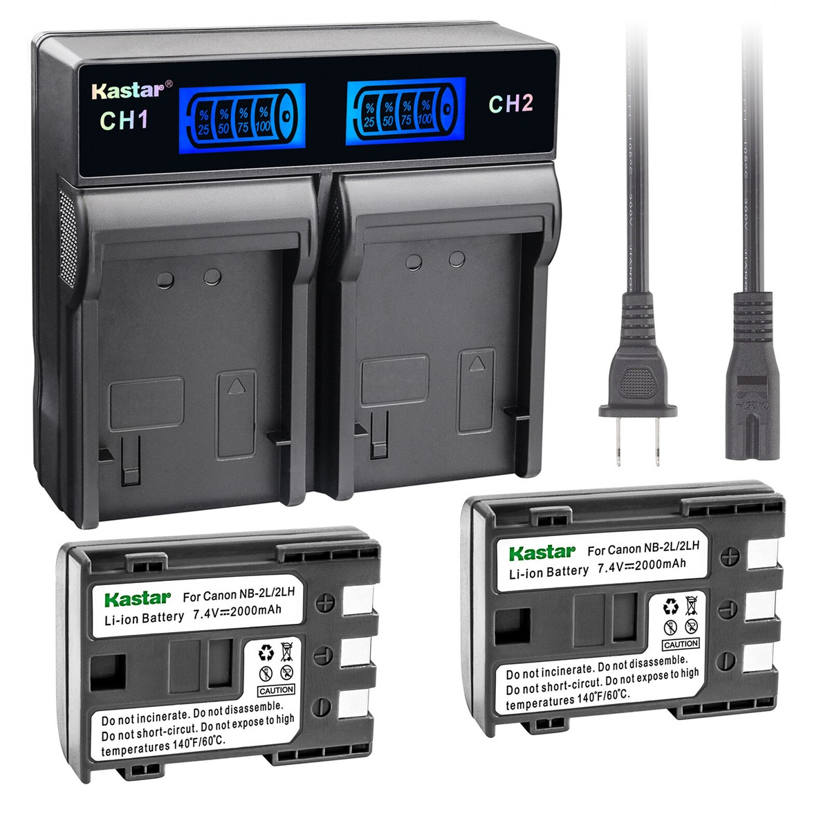 Battery For Canon Camcorder - Replacement For Canon BP-2L5, BP-2L12, BP-2L13, BP-2L18, BP-2L14, BP-2L24, NB-2L, NB-2LH Battery - View #9