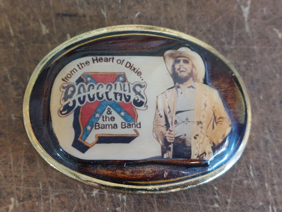Hank Williams Jr Belt Buckle Bocephus Bama Band eBay