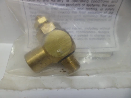 PARKER 032510125 RT. ANGLE FLOW CONTROL VALVE ADJ. 1/8 NPT. NOS Free ship in USA